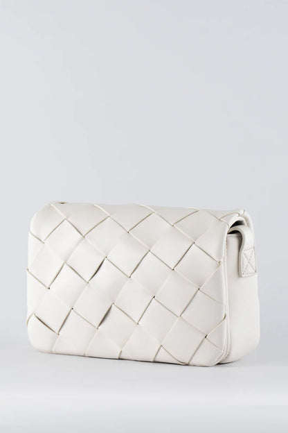 TEN TONES Azure Weave Bag White