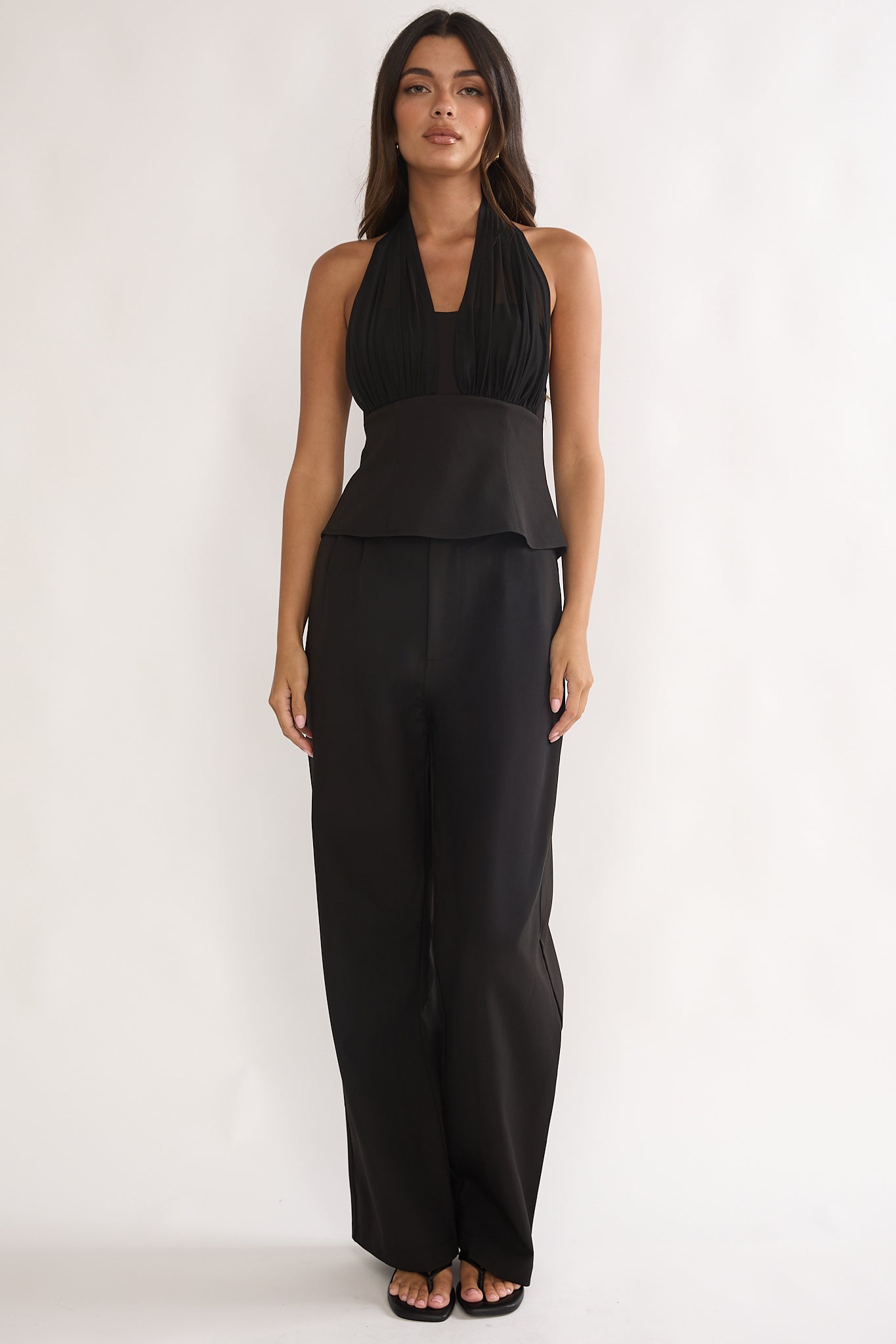 Meri Side Pocket Trouser Pants Black