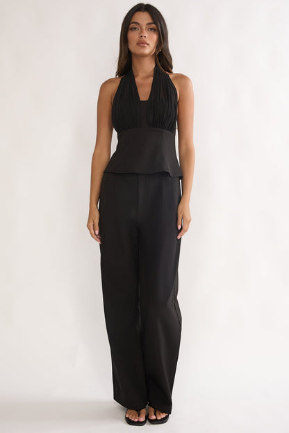 Meri Side Pocket Trouser Pants Black