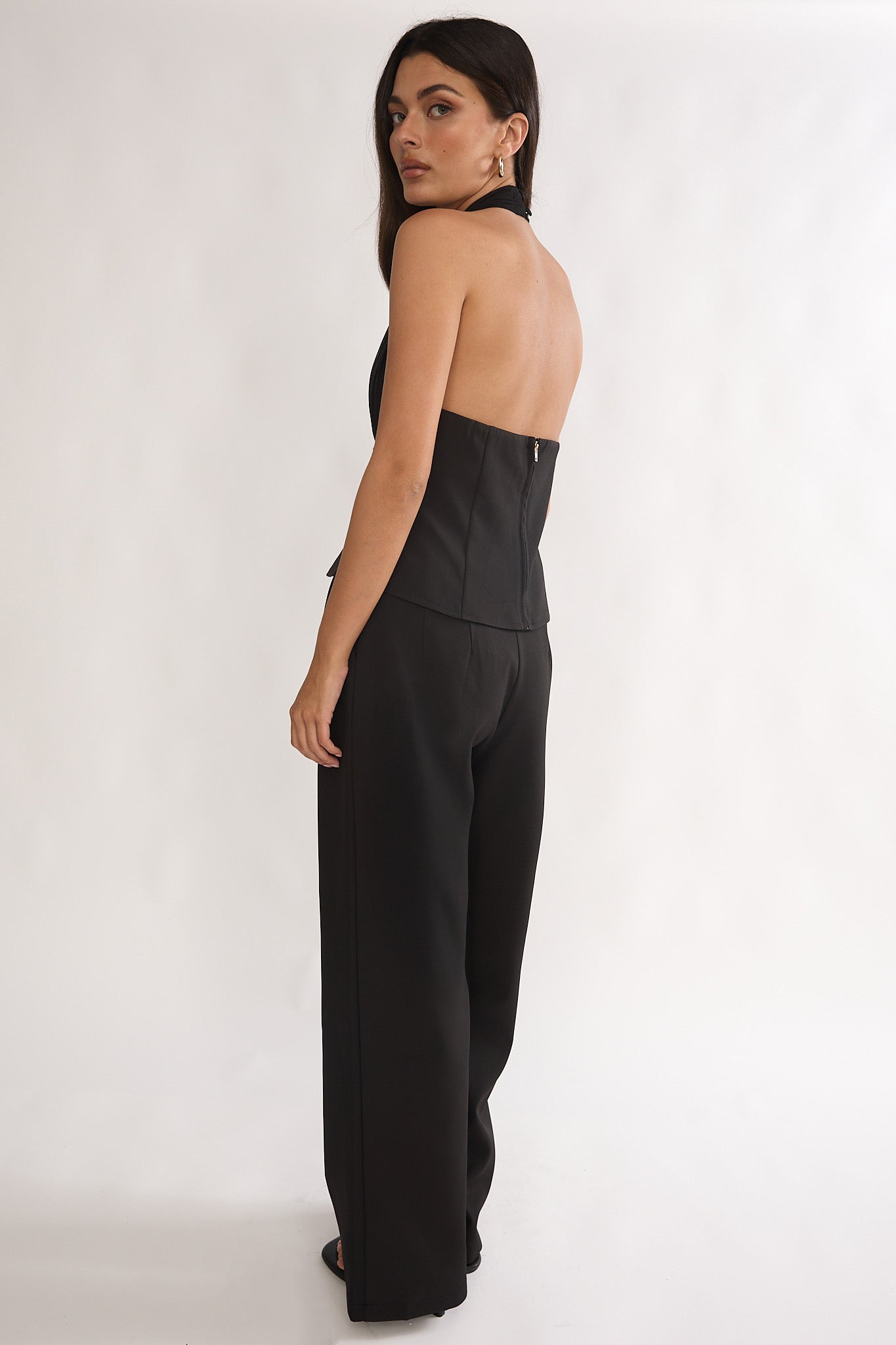 Meri Side Pocket Trouser Pants Black