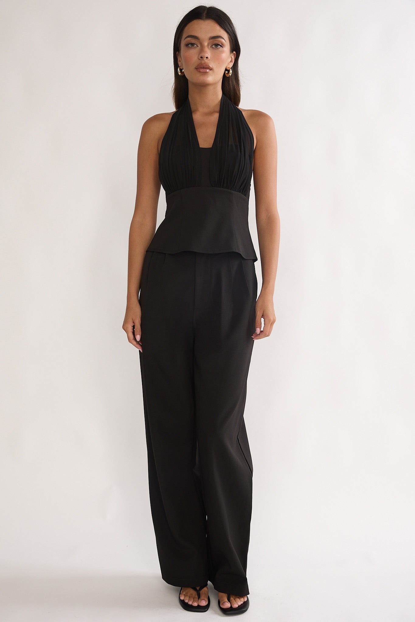 Meri Side Pocket Trouser Pants Black