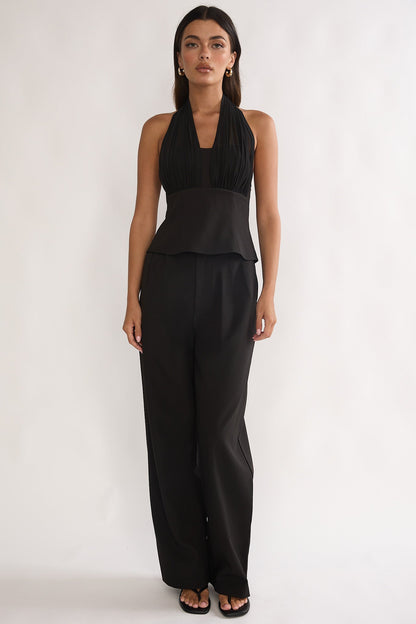 Meri Side Pocket Trouser Pants Black