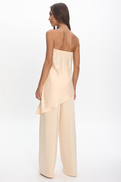 Danita Elastic Waist Pants Vanilla
