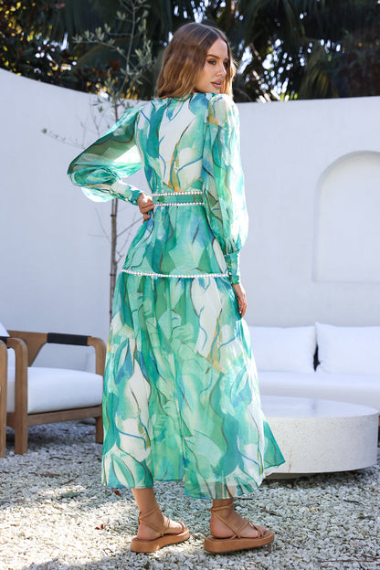 Sunny and Bright Maxi Dress Green