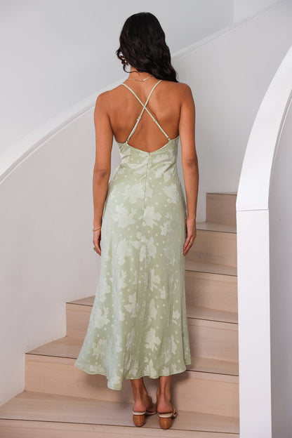 Expectations Maxi Dress Green