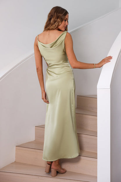 Coastal Reef Maxi Dress Green
