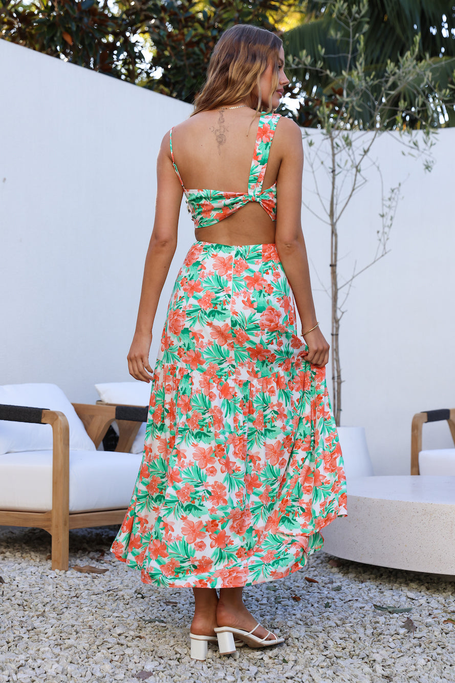 Meet Cute Maxi Dress Orange