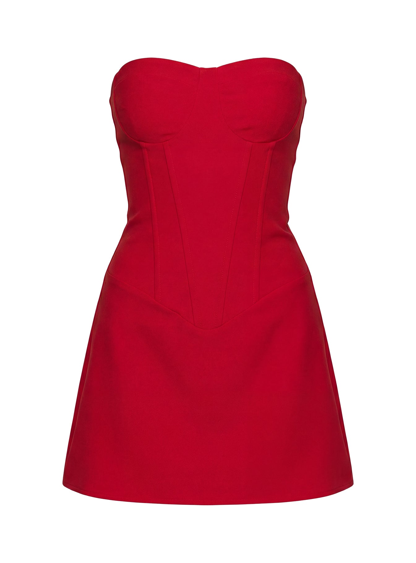 Kameila Strapless Mini Dress Red