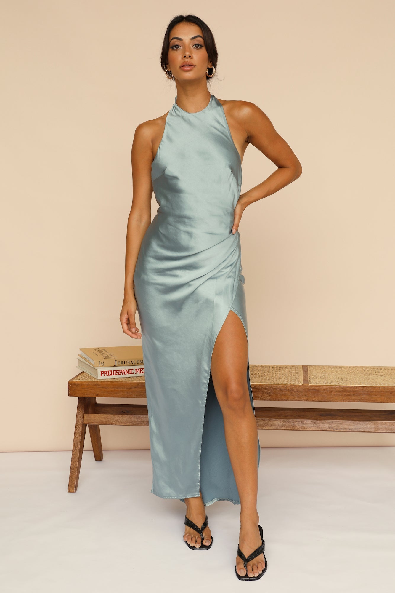 Under The Night Maxi Dress Sage