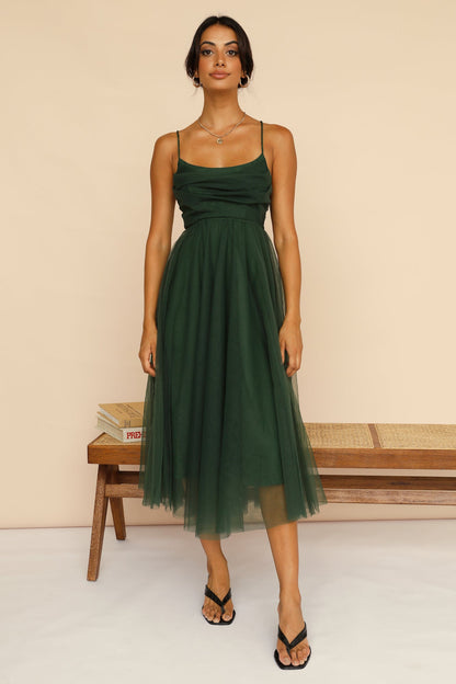 You Gotta Know Maxi Dress Forest Green