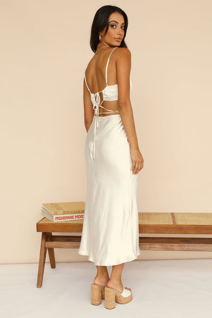 Waiting For You Maxi Dress Champagne