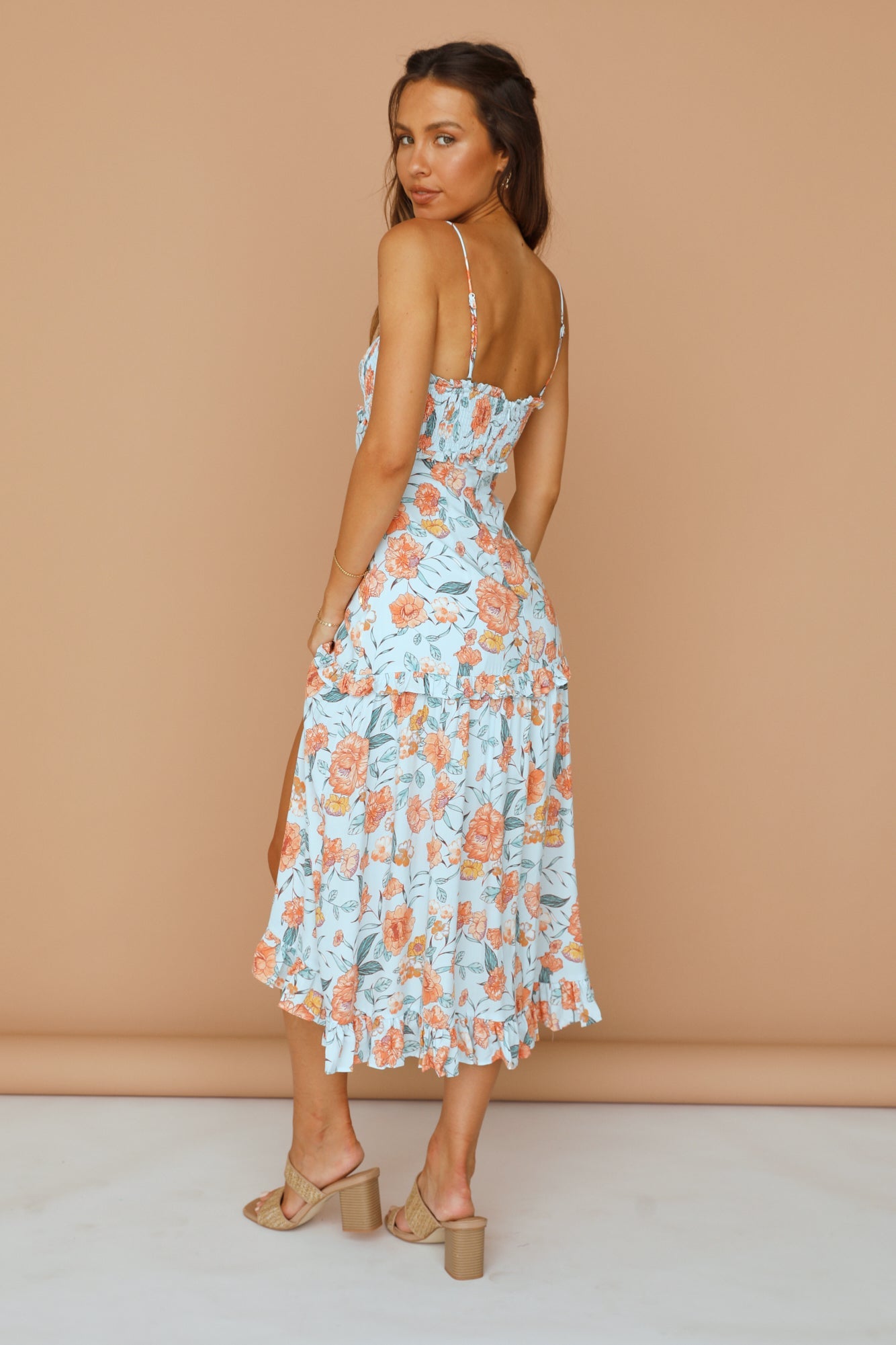 Morning Calls Maxi Dress Blue