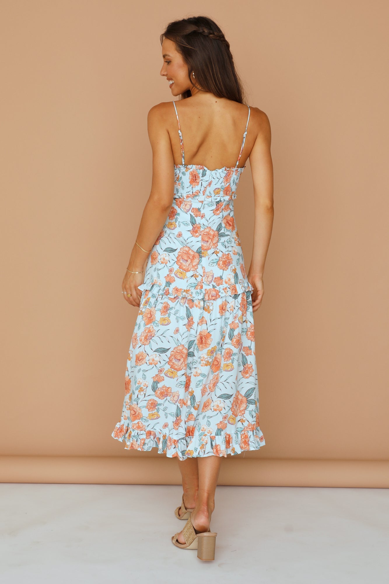 Morning Calls Maxi Dress Blue