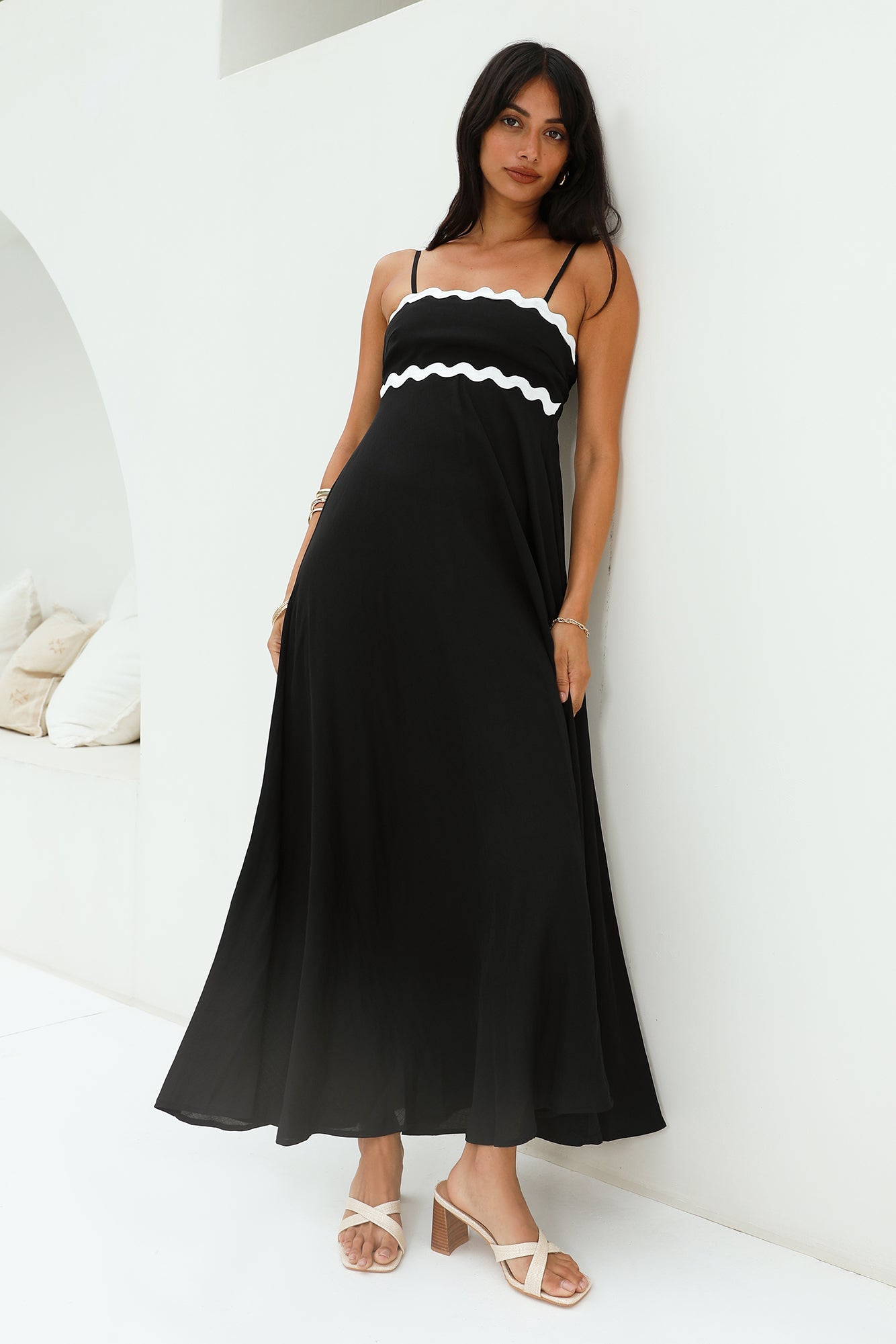 Blowing Away Maxi Dress Black