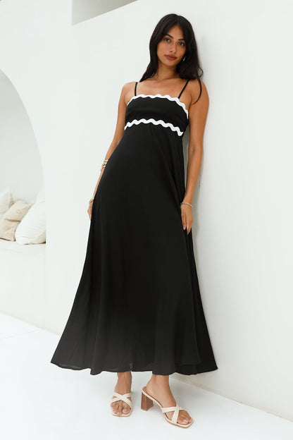 Blowing Away Maxi Dress Black