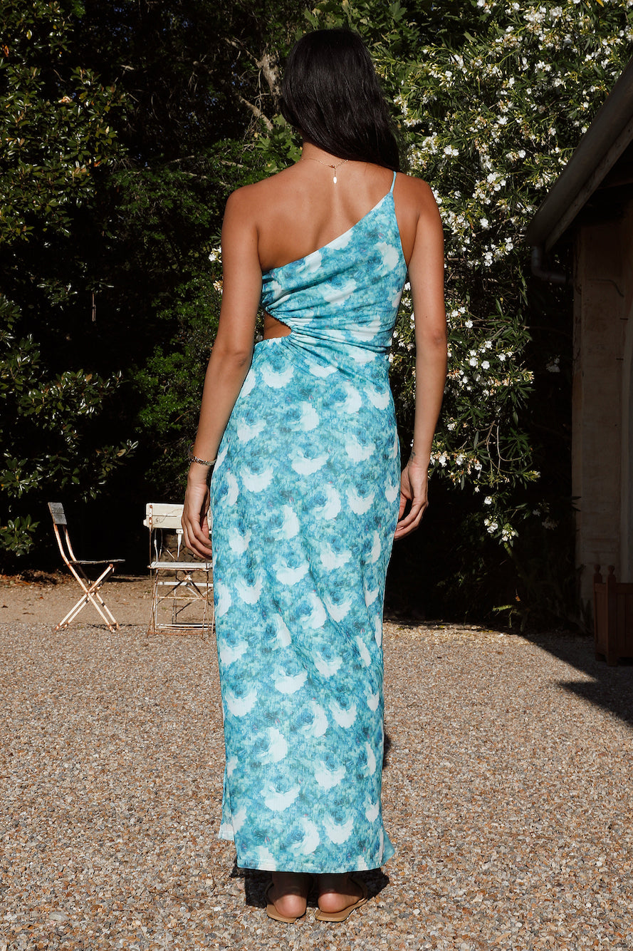 Utopia Mesh Maxi Dress Green