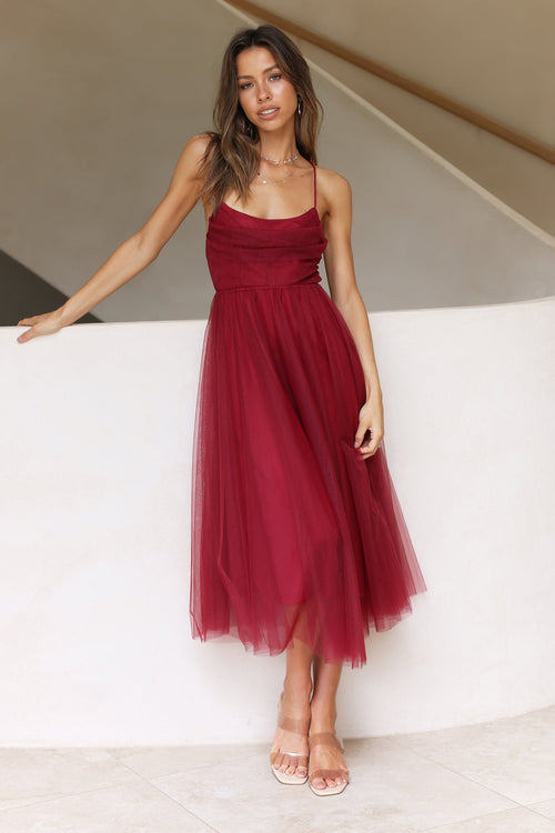 You Gotta Know Maxi Dress Wine