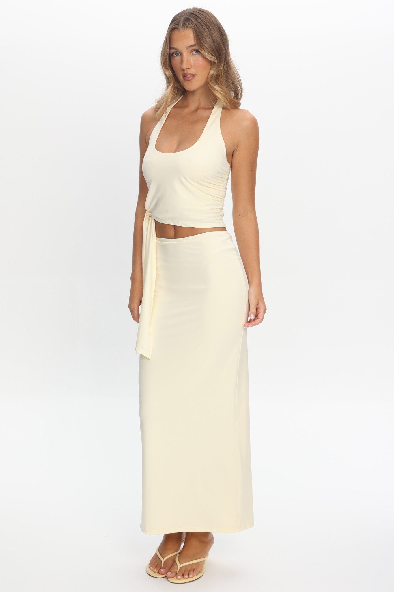 Perez Bodycon Maxi Skirt Butter