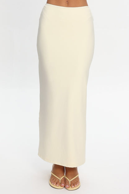 Perez Bodycon Maxi Skirt Butter