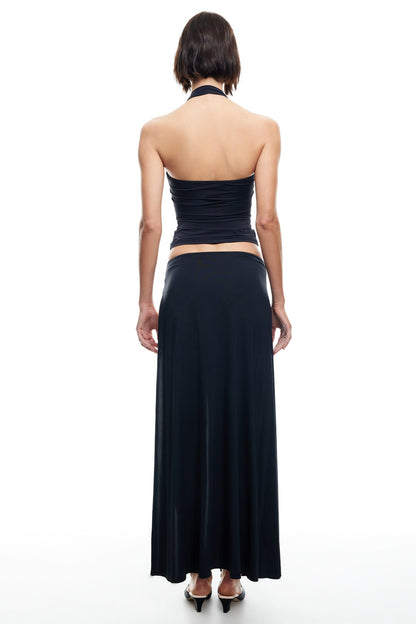 LIONESS Merci Maxi Skirt Onyx