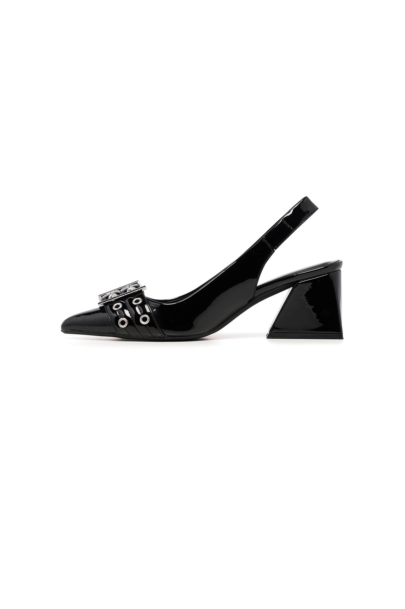 THERAPY Slay Slingback Pump Black Patent