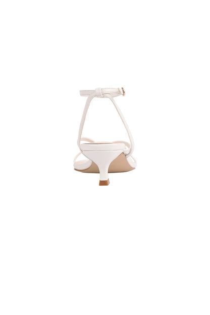 VERALi Maeve Kitten Heel Chalk White