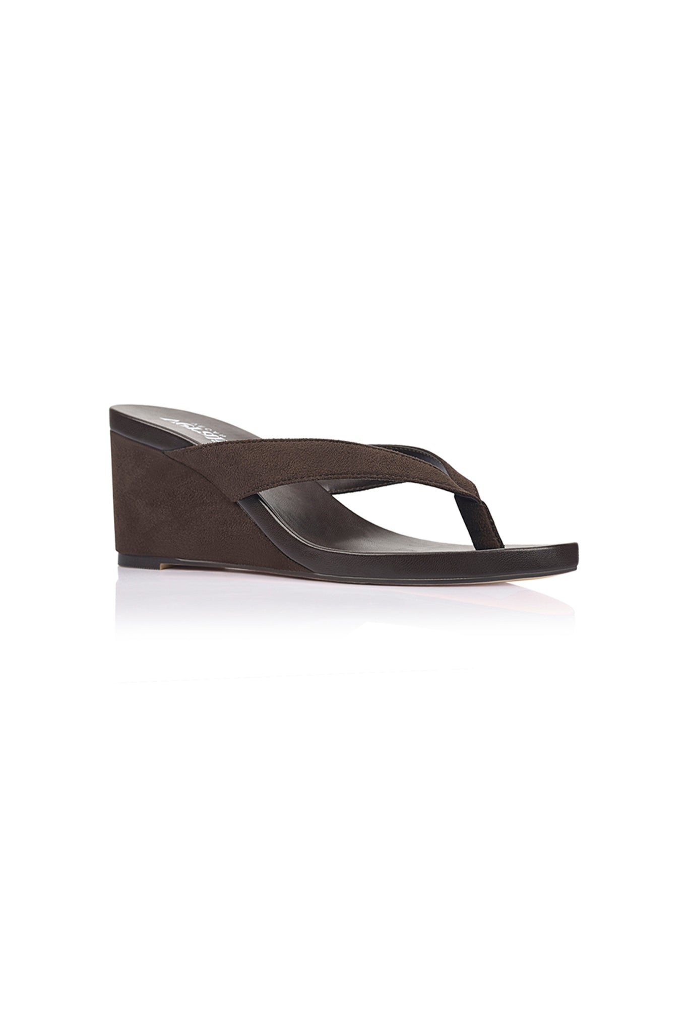 VERALi Polly Thong Wedges Brown