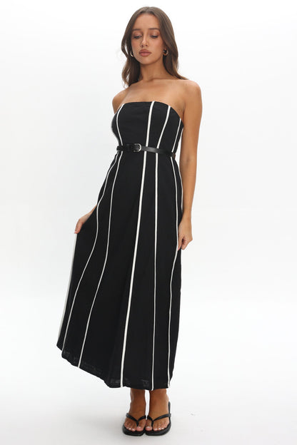 Azalea Sleeveless Midi Dress Black