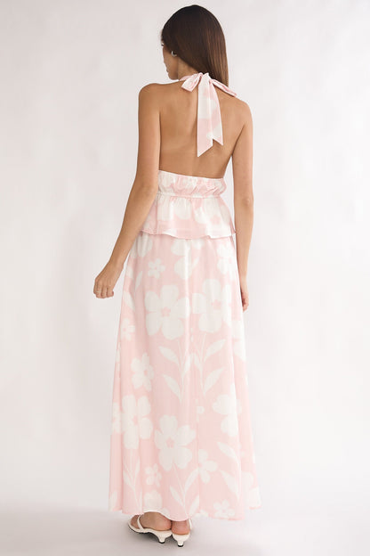 Under The Moons A-Line Maxi Skirt Floral