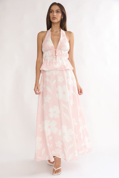 Under The Moons A-Line Maxi Skirt Floral