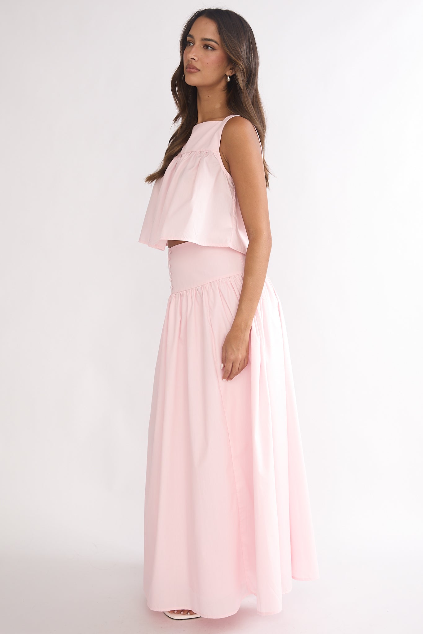 Starlina Wide Waistband Maxi Skirt Rosewater