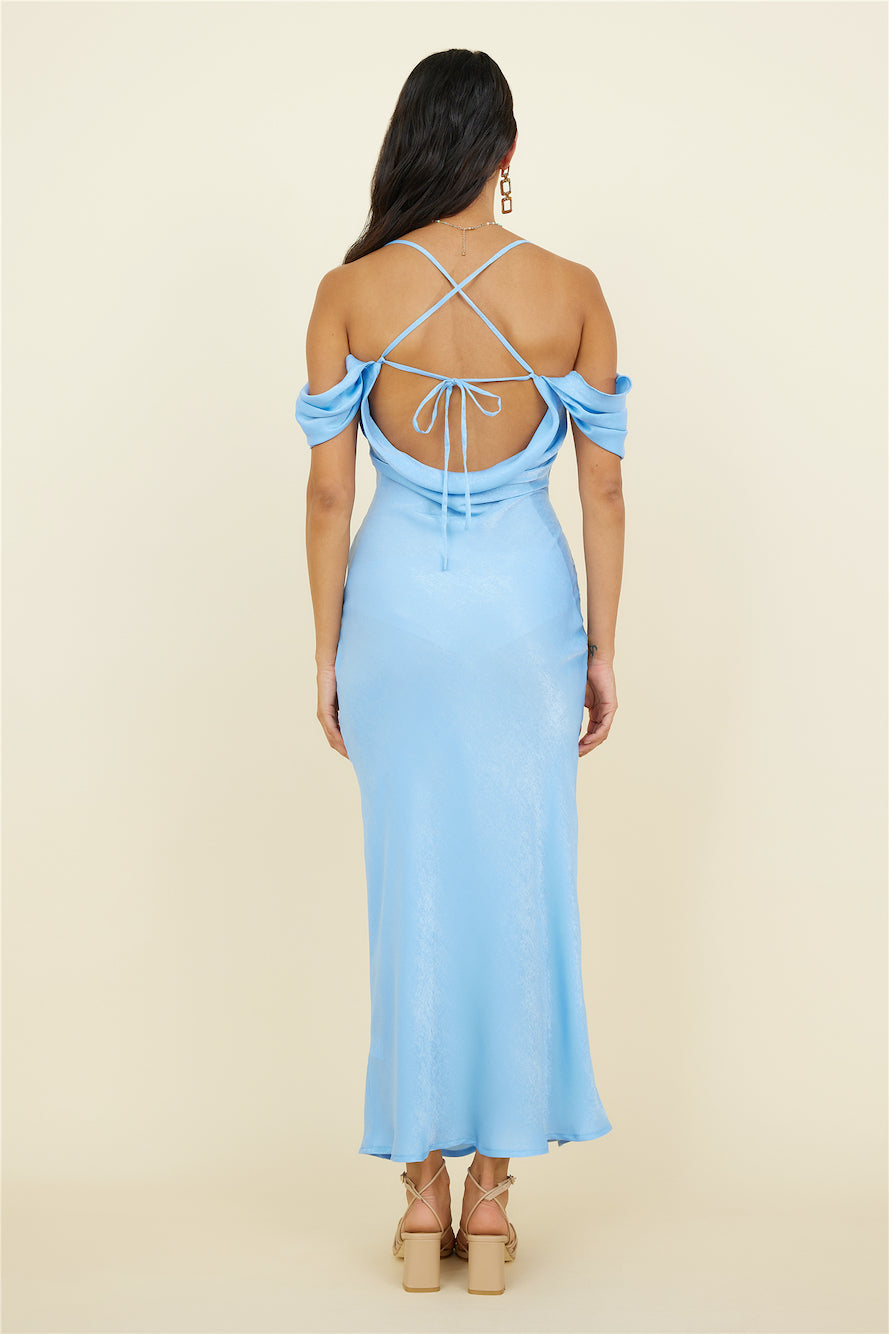 Falling Fearless Maxi Dress Blue