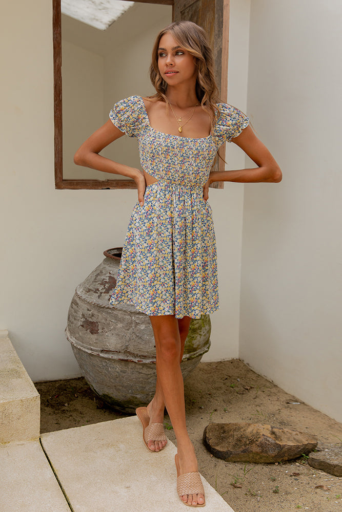 HELLO MOLLY Cutie Pot Dress Blue