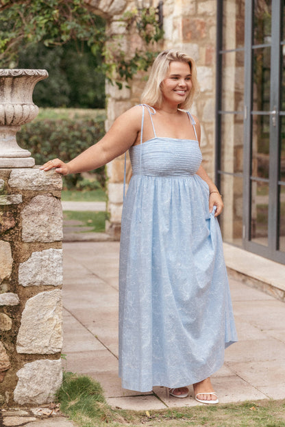Ashtyn Maxi Dress - Cornflower Blue