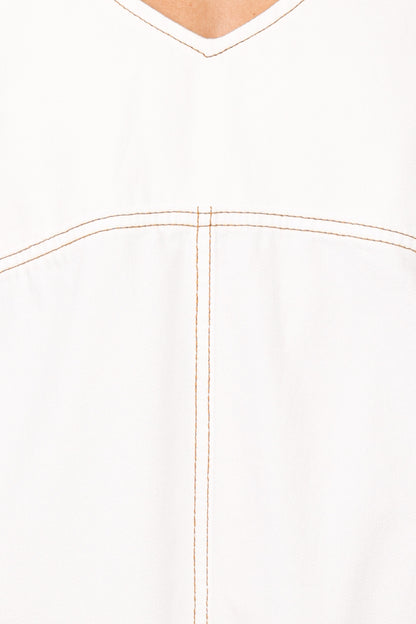 Kinley Mini Dress - White Denim