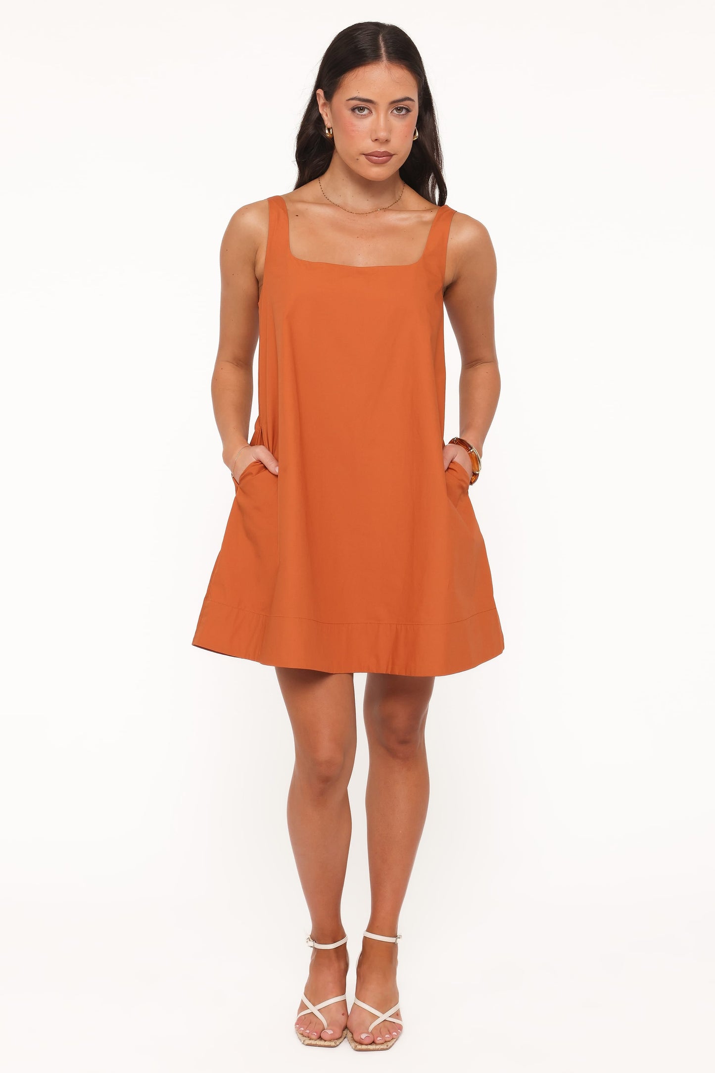 Kora Mini Dress - Burnt Orange