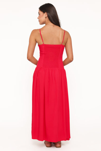 Shanice Maxi Dress - Red
