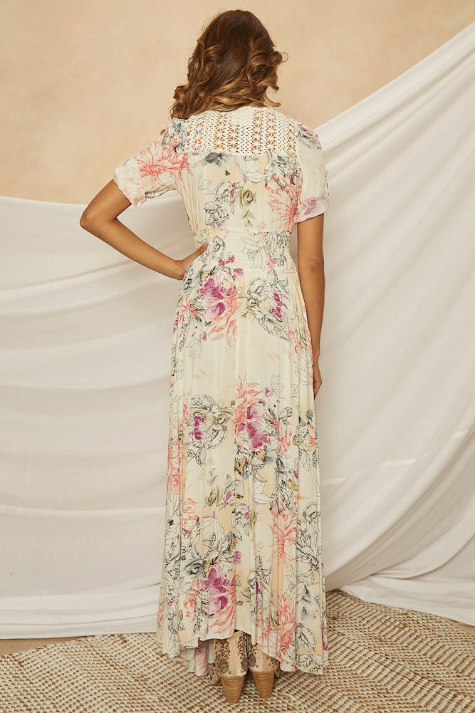 Salmon Bay Maxi Dress Beige