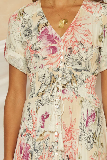 Salmon Bay Maxi Dress Beige