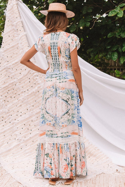 Watercolours Maxi Dress Multi