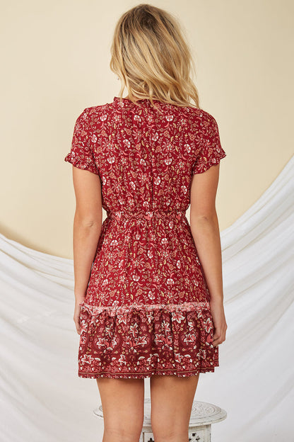 Moonlit Floor Dress Red