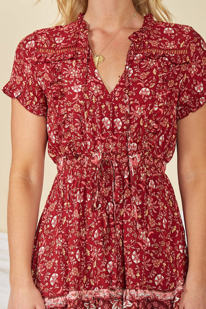 Moonlit Floor Dress Red