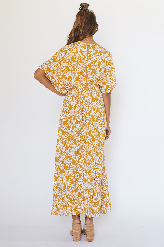 Phoenix Maxi Dress Mustard