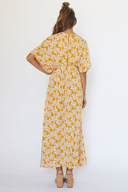 Phoenix Maxi Dress Mustard