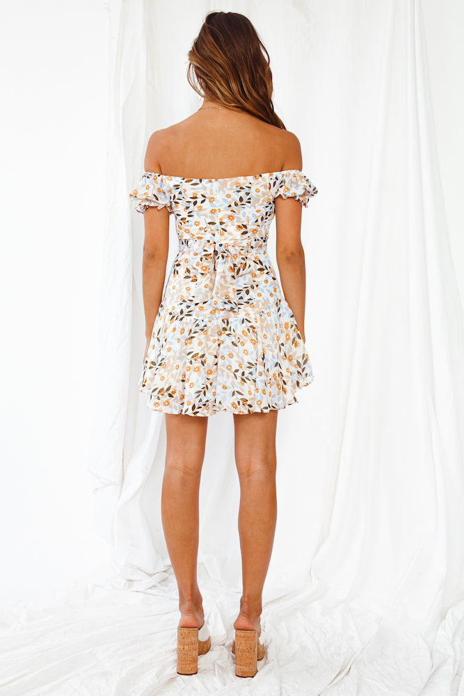 Few Pleasantries Dress Blue Multi