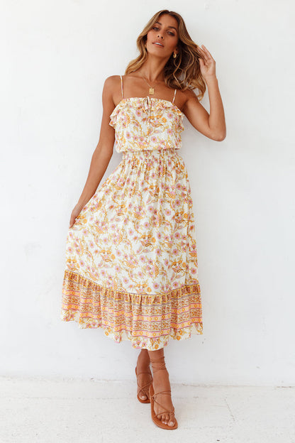 Vanilla Gardenia Maxi Dress