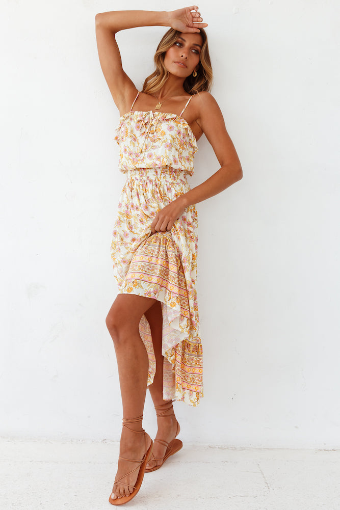 Vanilla Gardenia Maxi Dress