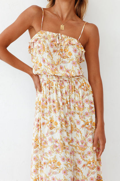 Vanilla Gardenia Maxi Dress