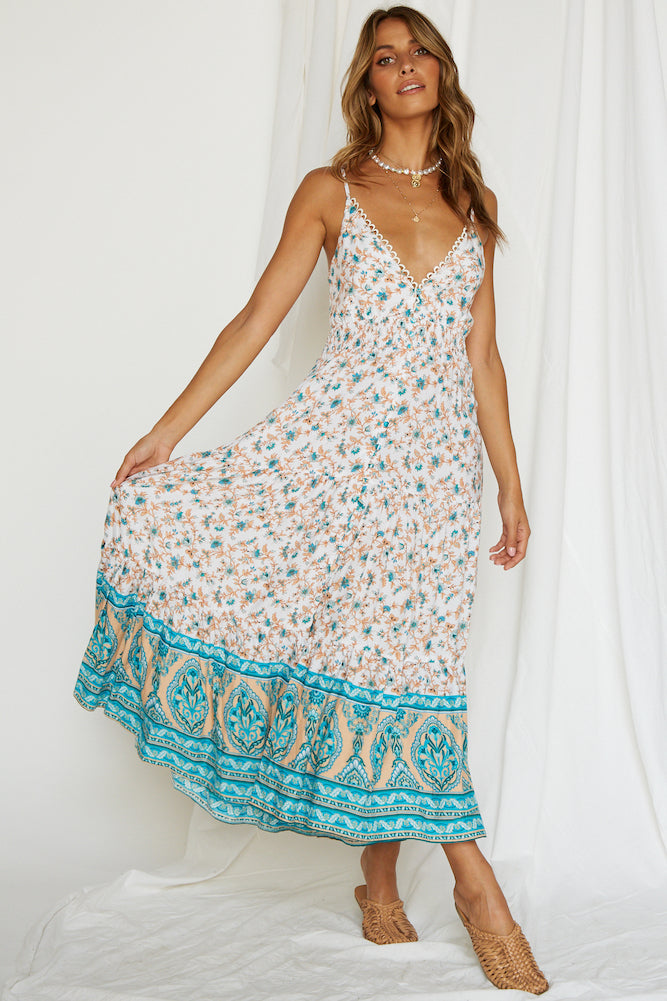 Flowers In Venice Maxi Dress