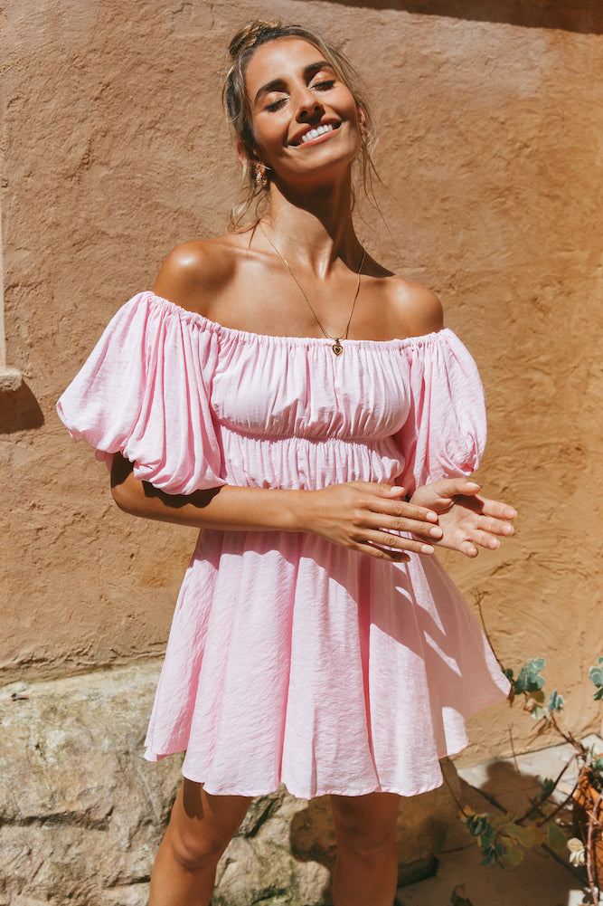 Berry Hearts Dress Pink